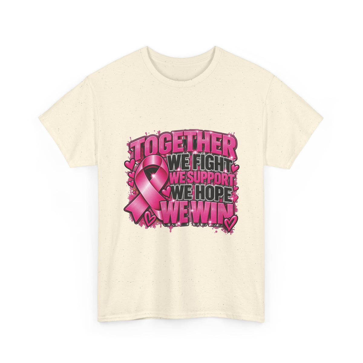 Breast Cancer Awareness Together We Fight Pink Ribbon T-Shirt