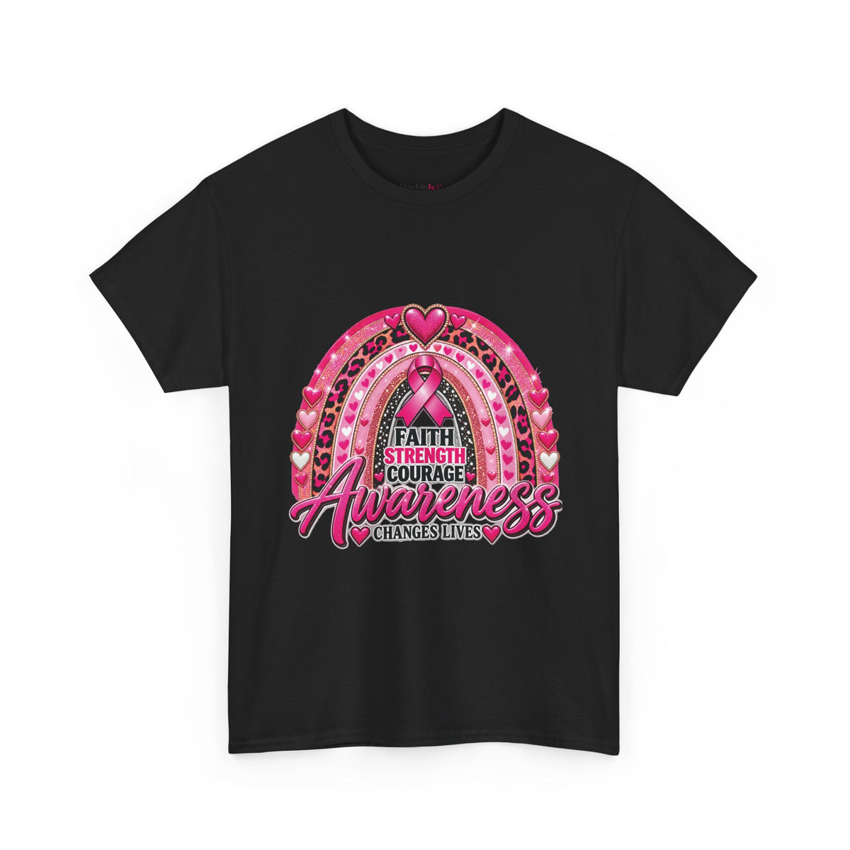 Faith Strength Courage Awareness Rainbow T-Shirt