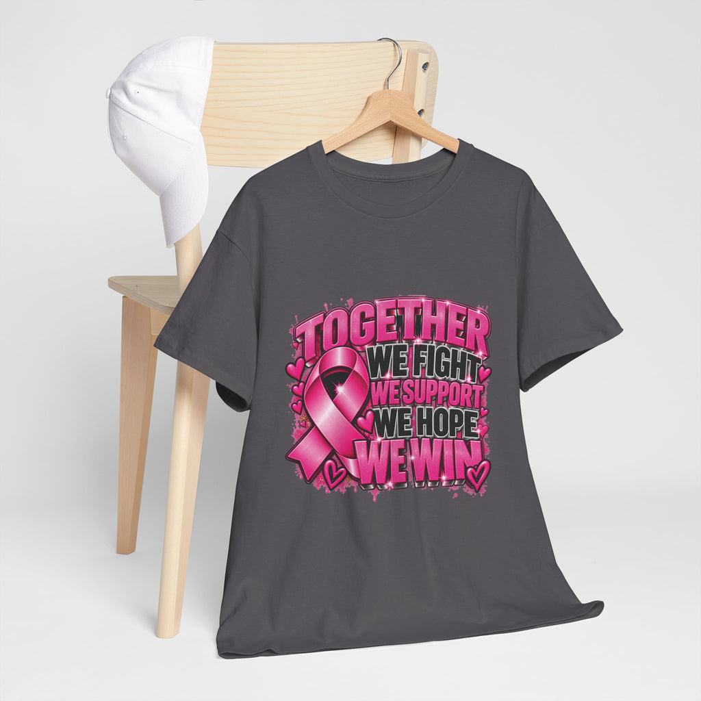 Breast Cancer Awareness Together We Fight Pink Ribbon T-Shirt