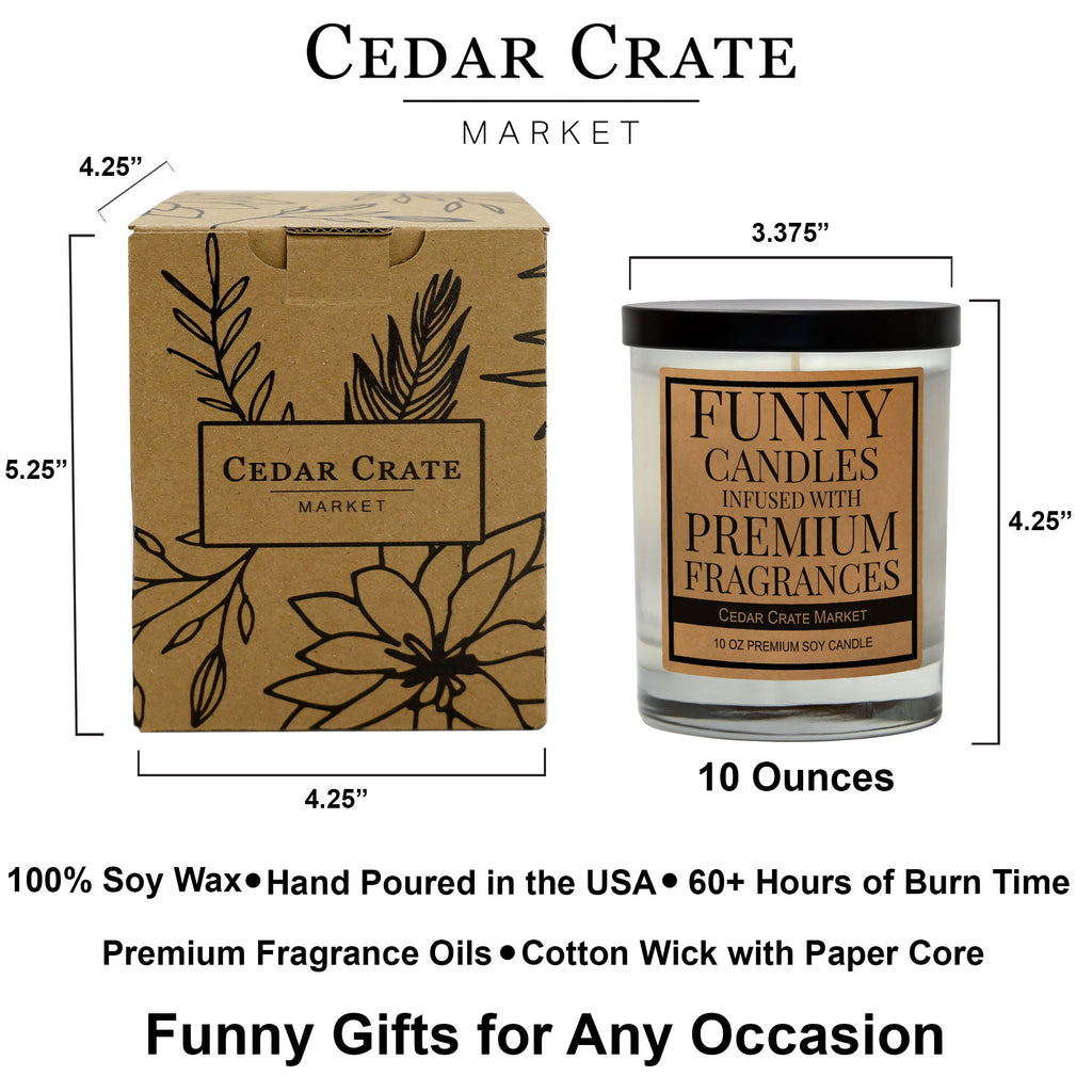 Funny Christmas Coworker Candle | Cranberry Christmas