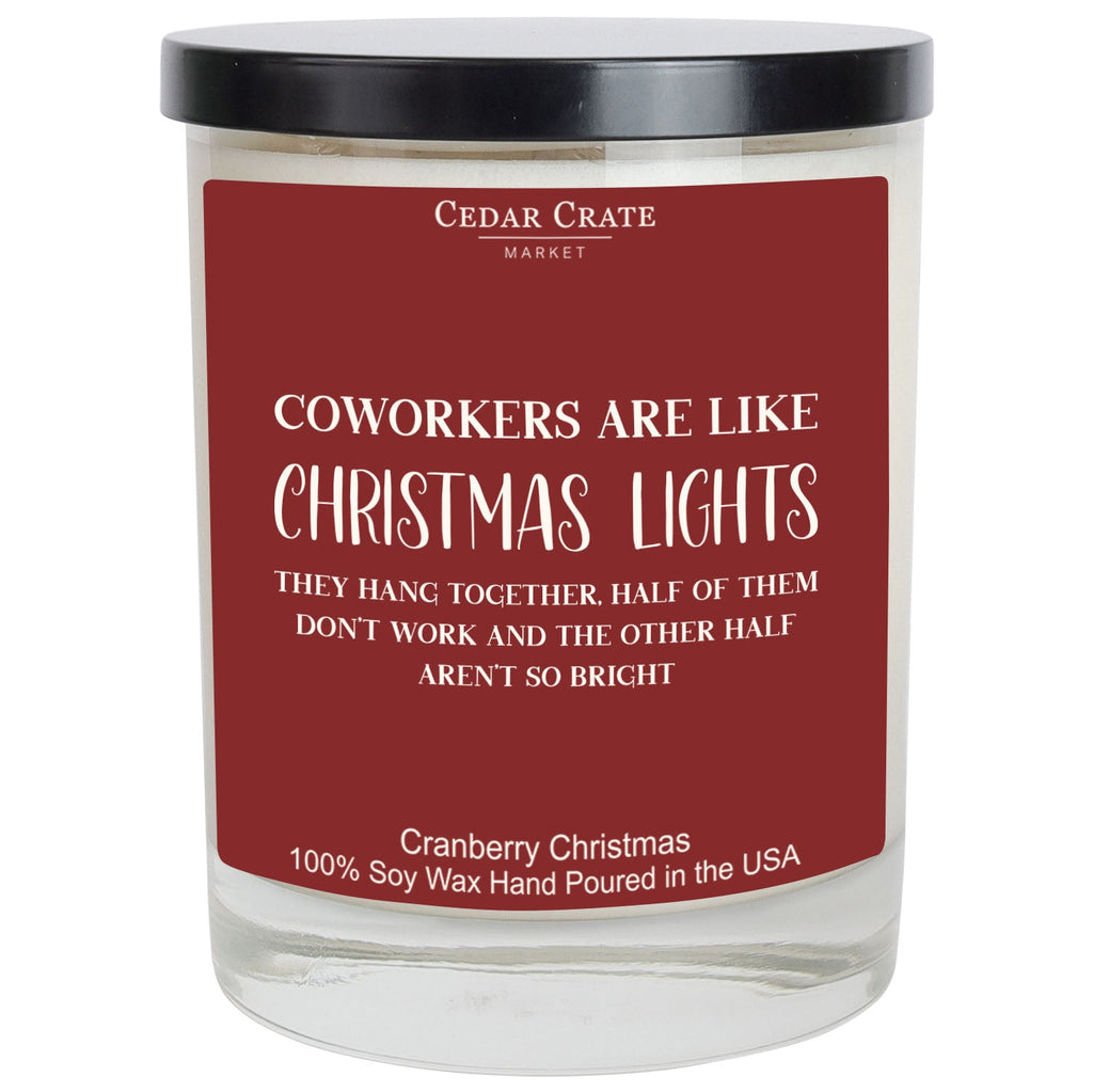 Funny Christmas Coworker Candle | Cranberry Christmas