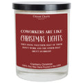 Funny Christmas Coworker Candle | Cranberry Christmas