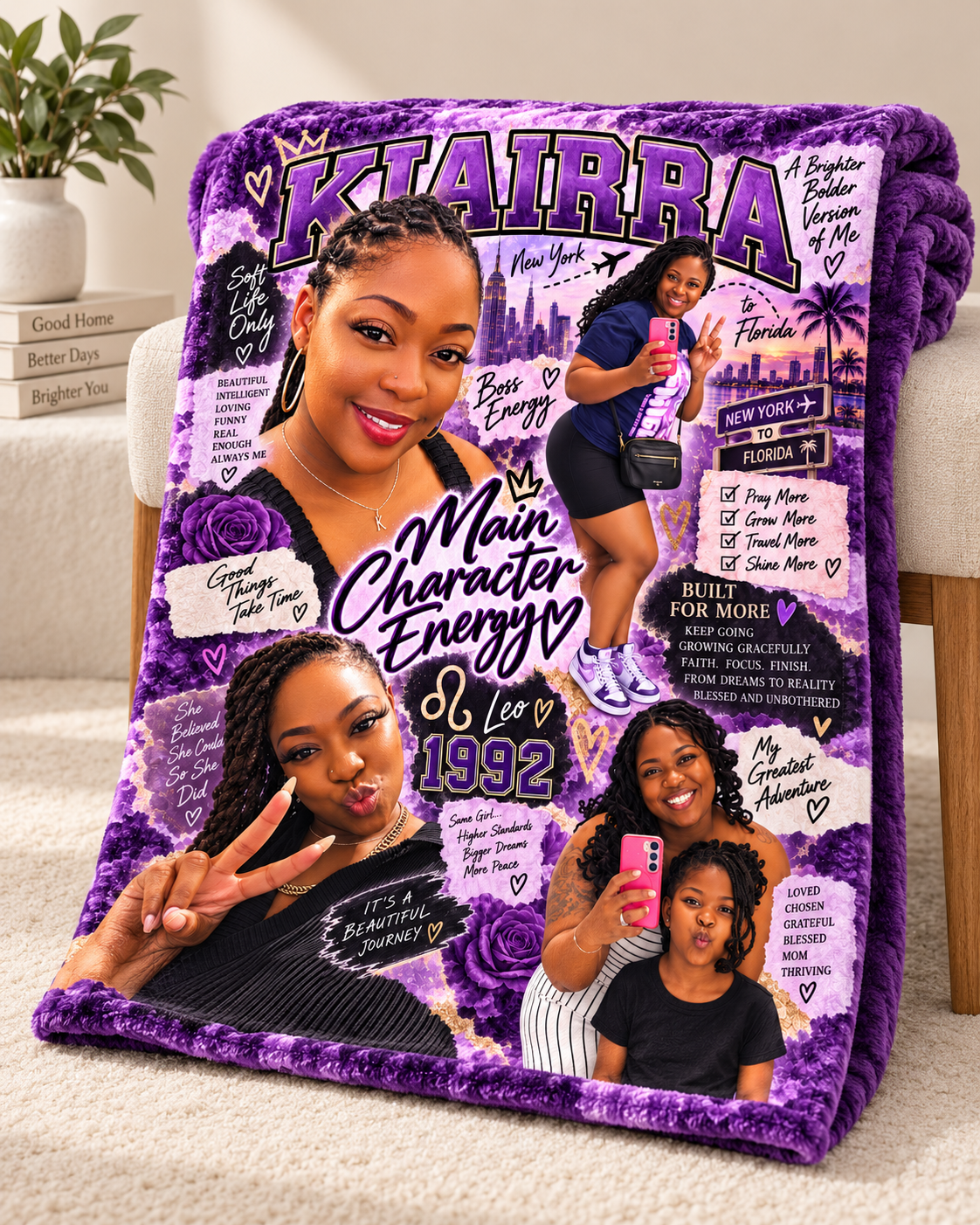 Personalized Photo Collage Blanket
