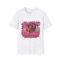 Black Girl Pink Power Breast Cancer Awareness T-Shirt