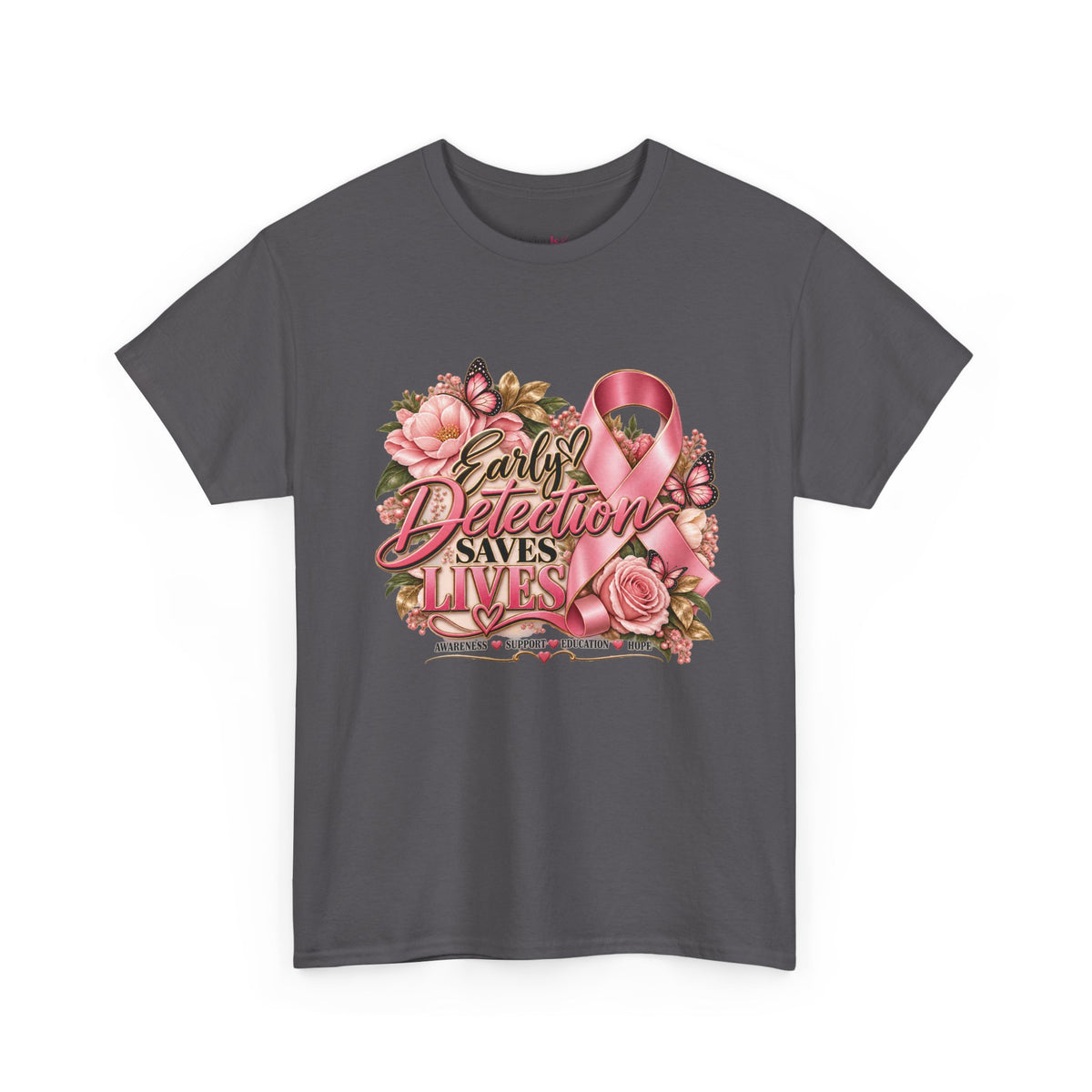 Early Detection Saves Lives Breast Cancer Awareness T-Shirt
