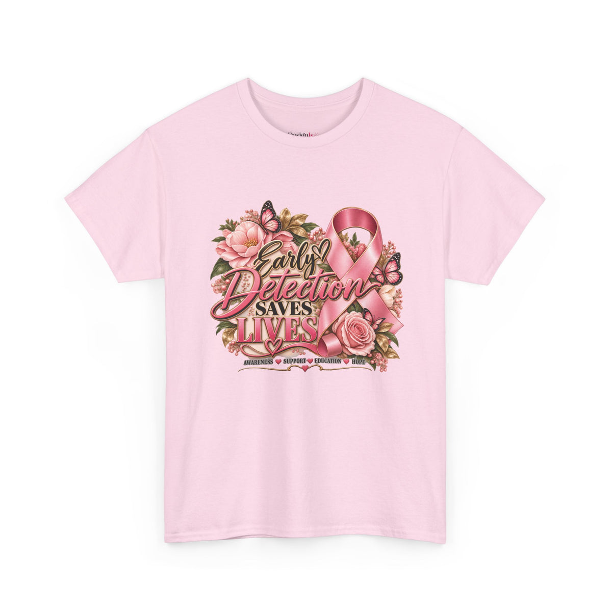 Early Detection Saves Lives Breast Cancer Awareness T-Shirt