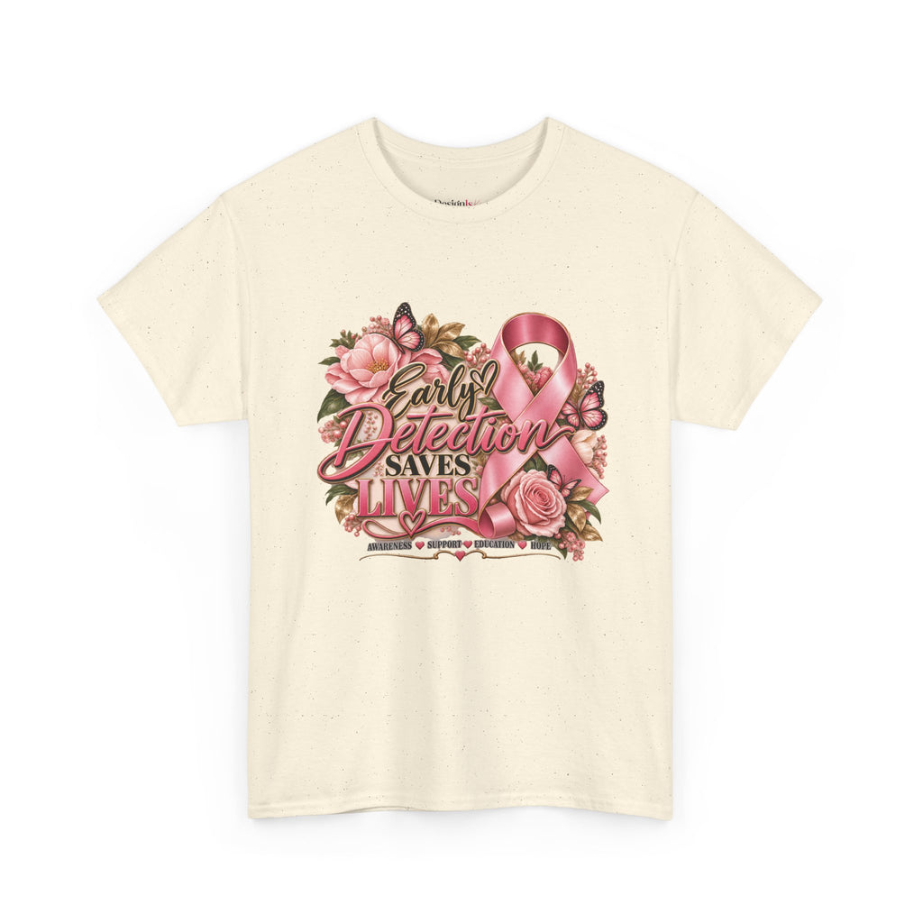 Early Detection Saves Lives Breast Cancer Awareness T-Shirt