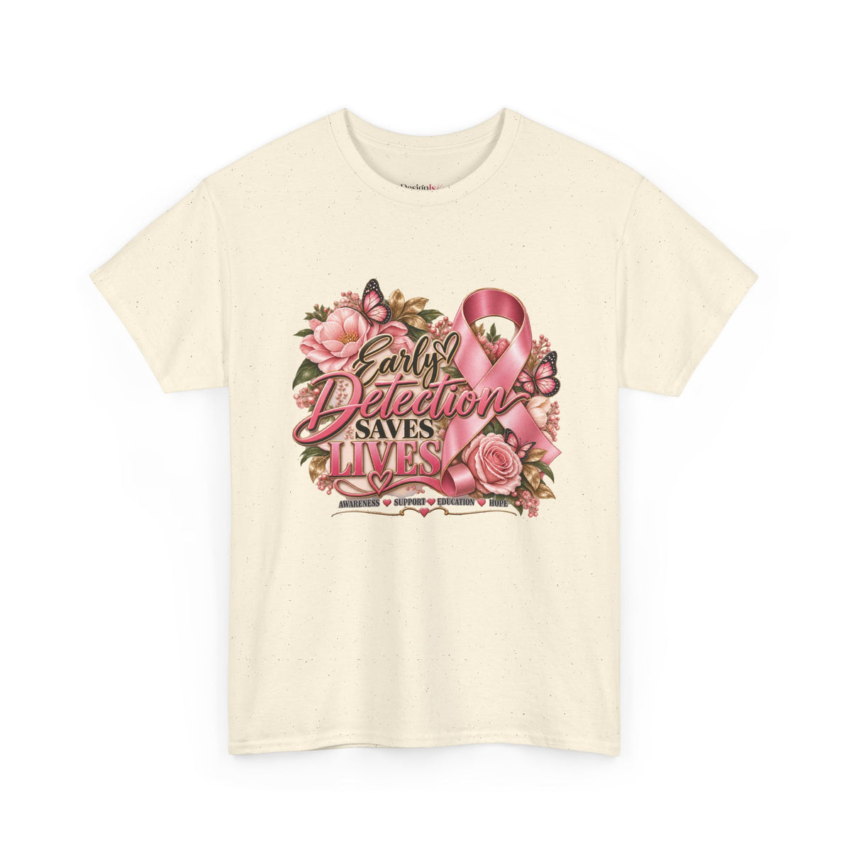 Early Detection Saves Lives Breast Cancer Awareness T-Shirt