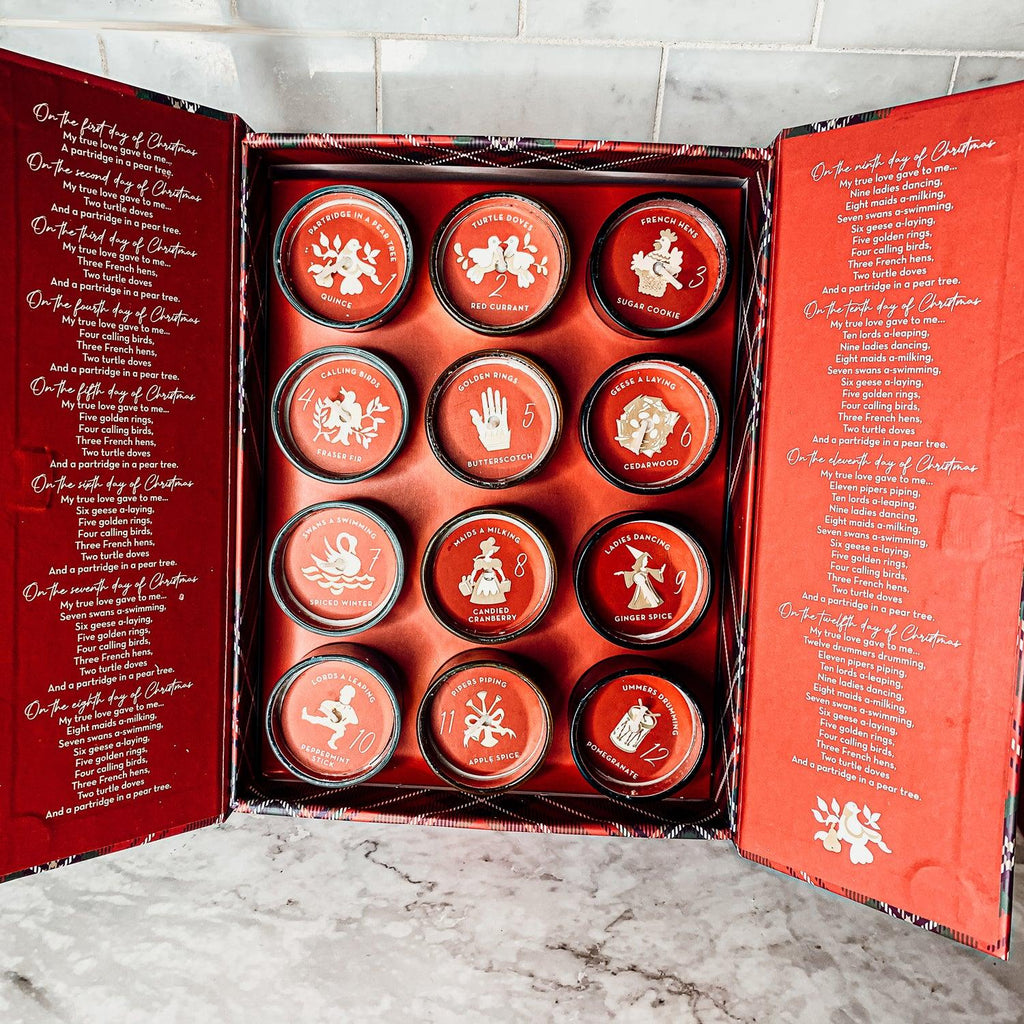 12 Days of Christmas Advent Candle Gift Set | 12 Scents