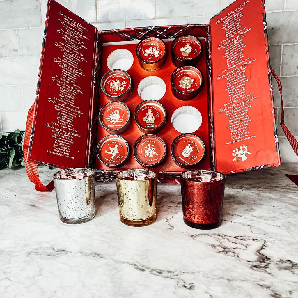 12 Days of Christmas Advent Candle Gift Set | 12 Scents