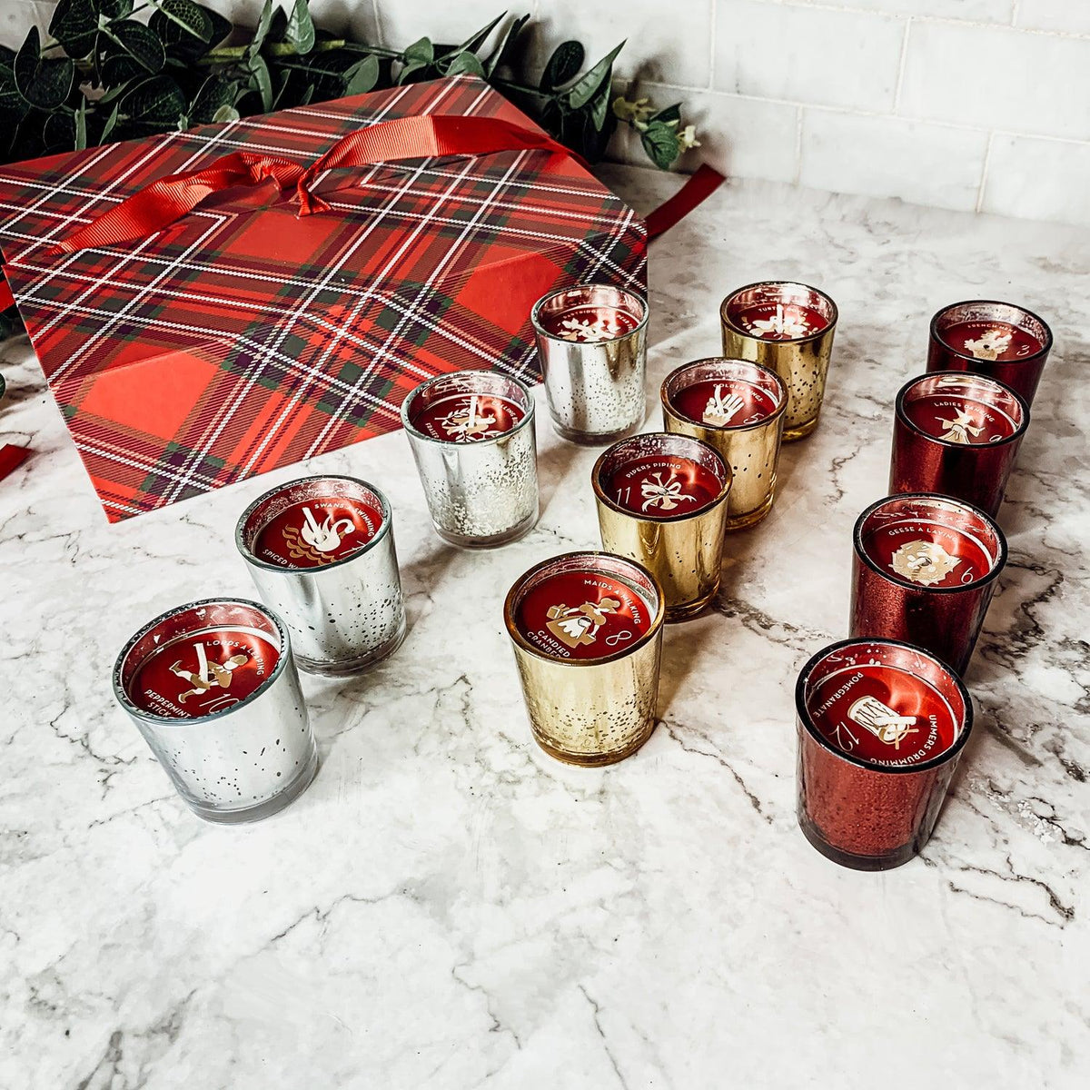 12 Days of Christmas Advent Candle Gift Set | 12 Scents