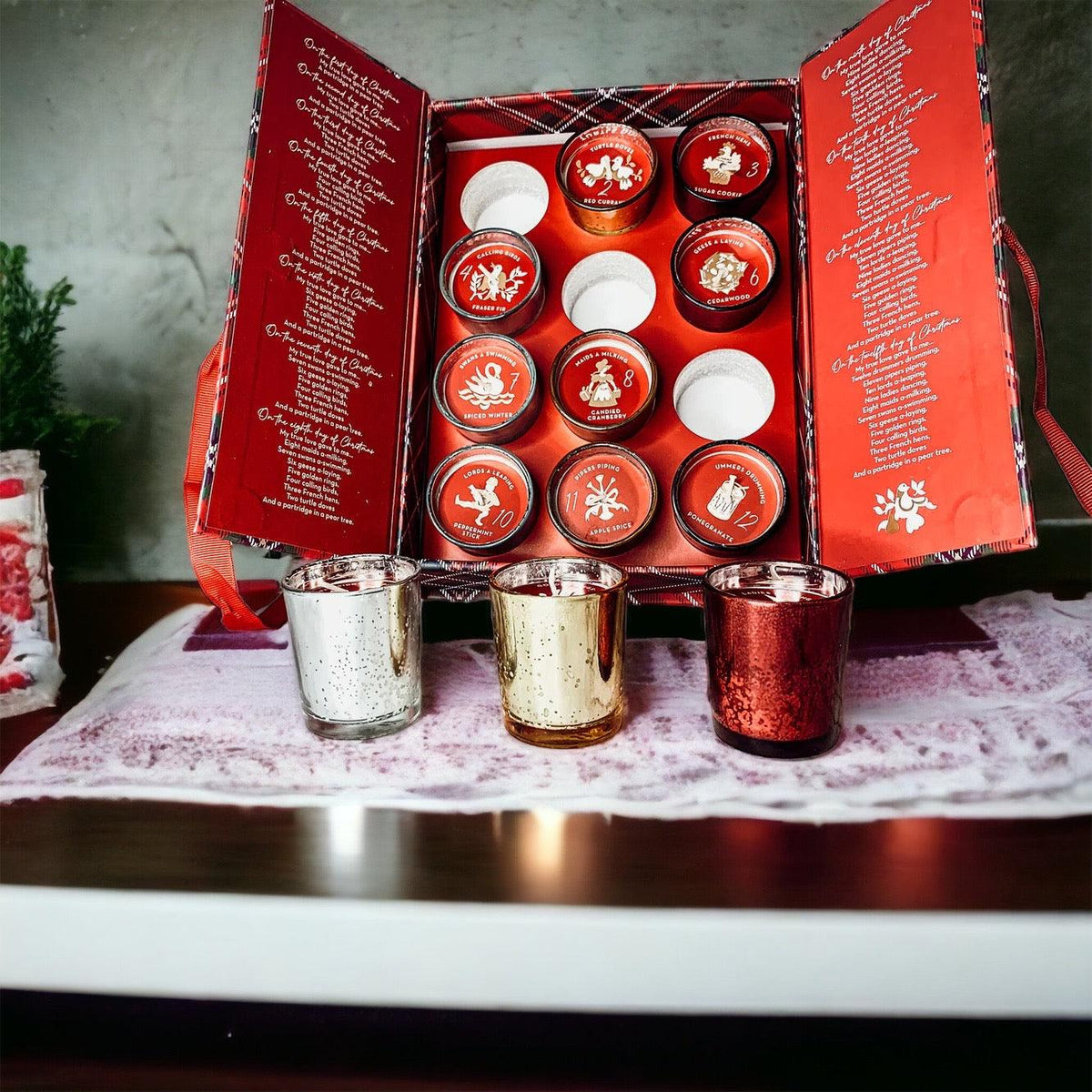 12 Days of Christmas Advent Candle Gift Set | 12 Scents