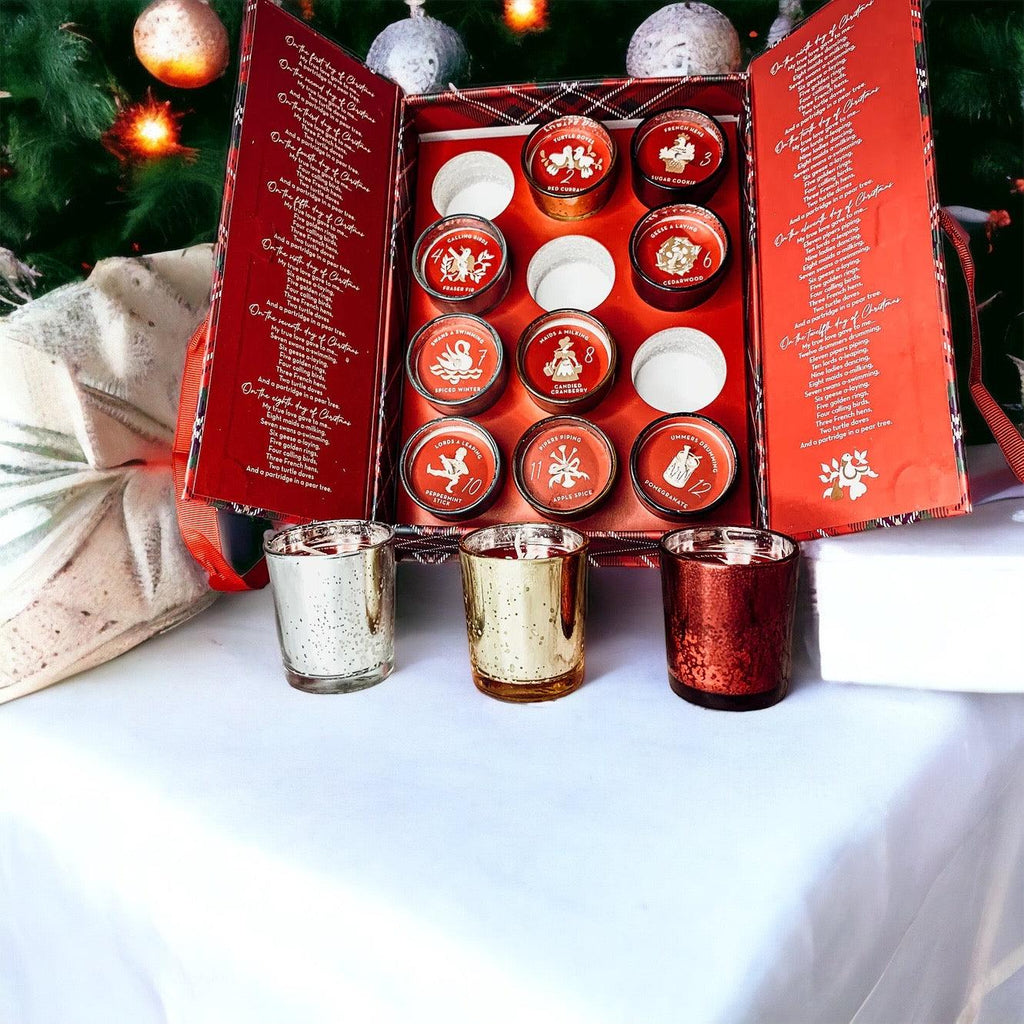 12 Days of Christmas Advent Candle Gift Set | 12 Scents