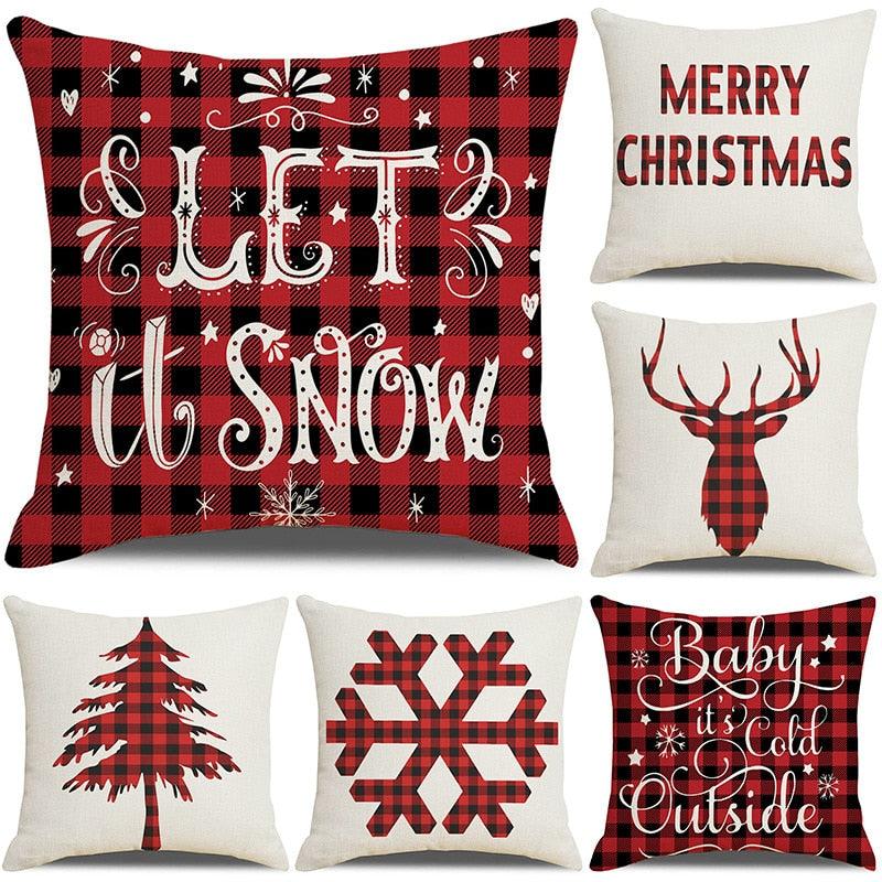 Christmas Decorative Pillow Cover | 37 Designs, 18 × 18 in