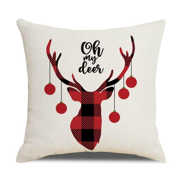 Christmas Decorative Pillow Cover | 37 Designs, 18 × 18 in