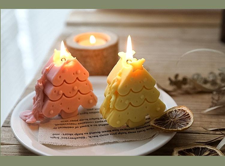 Christmas Tree-Shaped Scented Candle | 8 Colors