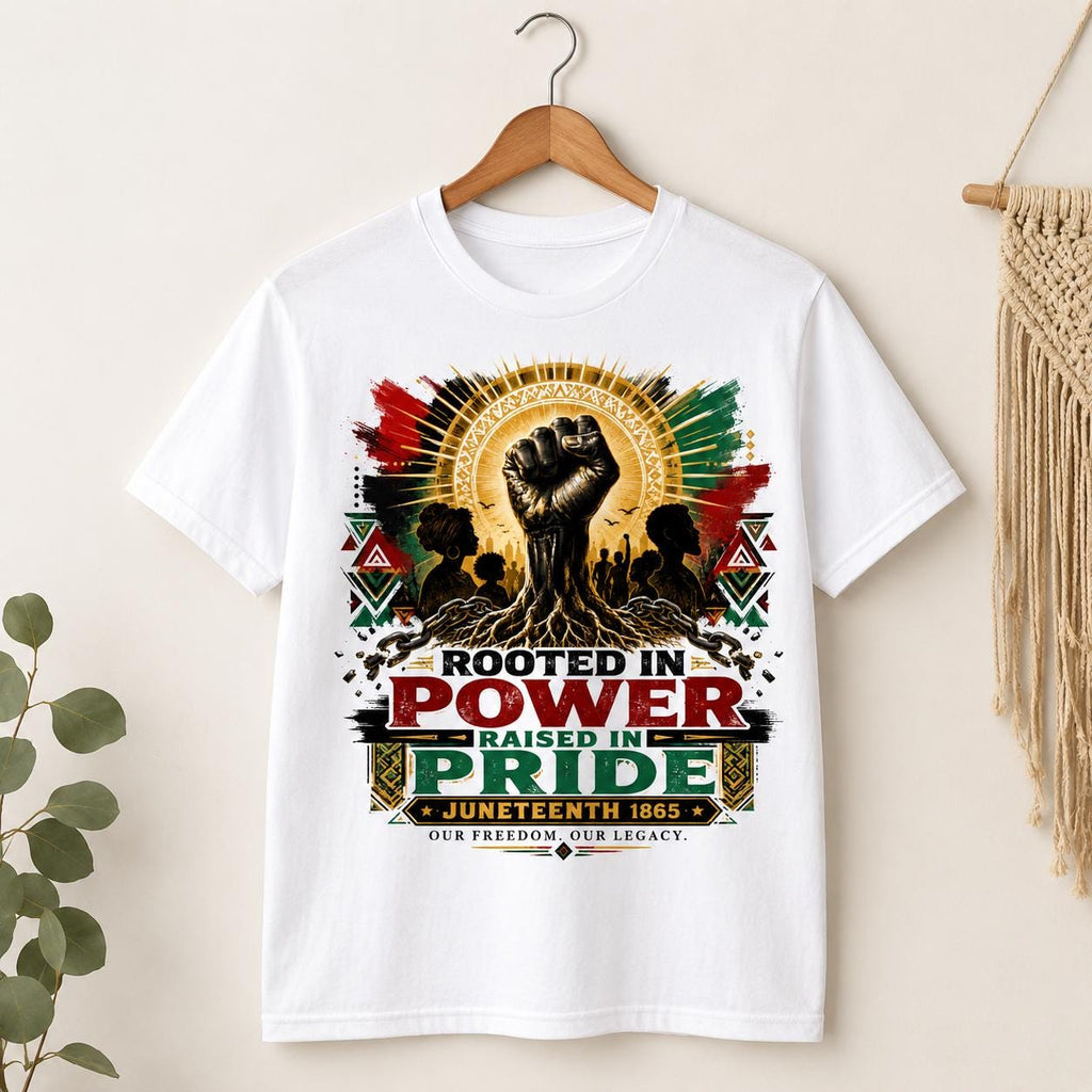 Juneteenth PNG Design, Rooted in Power Raised in Pride