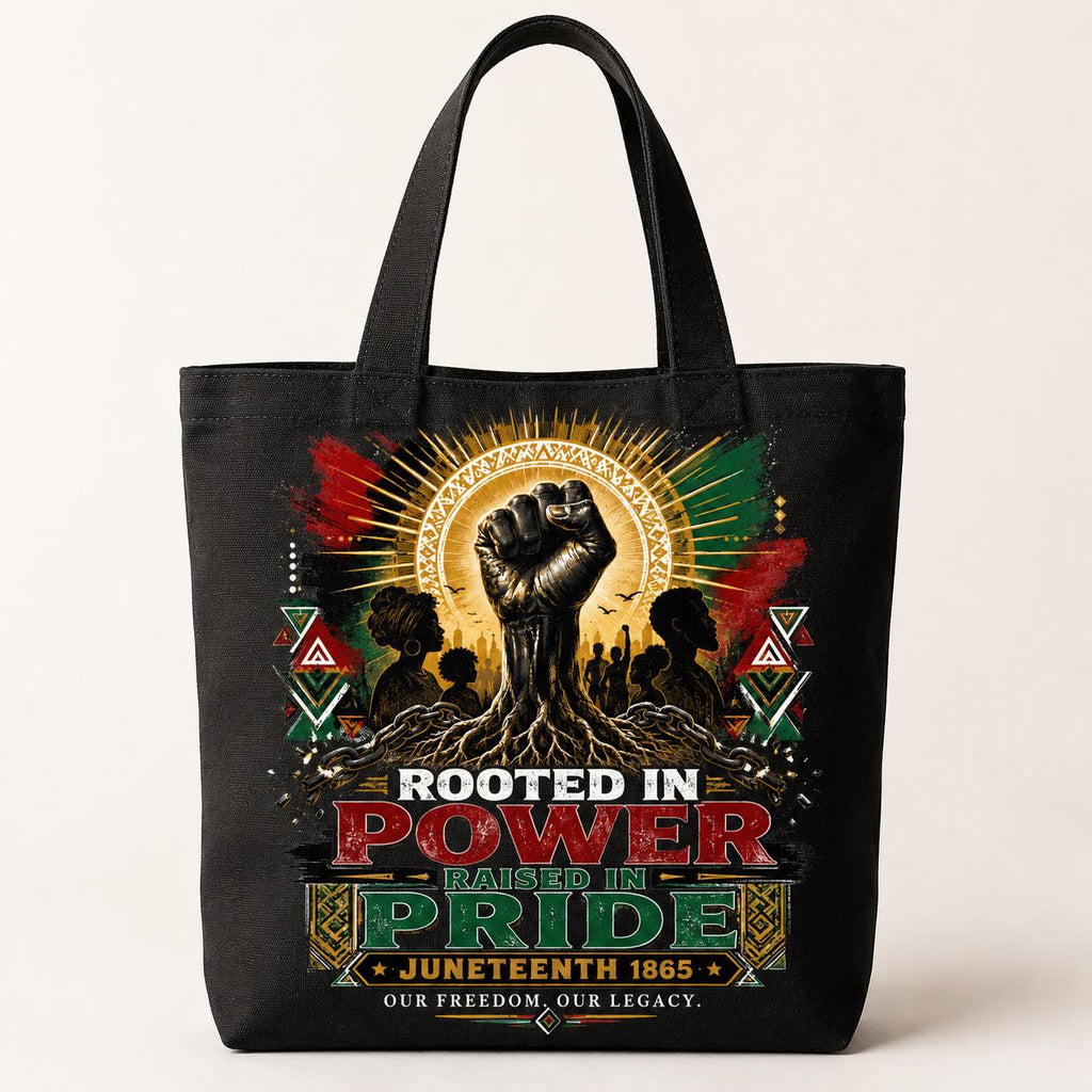 Juneteenth PNG Design, Rooted in Power Raised in Pride