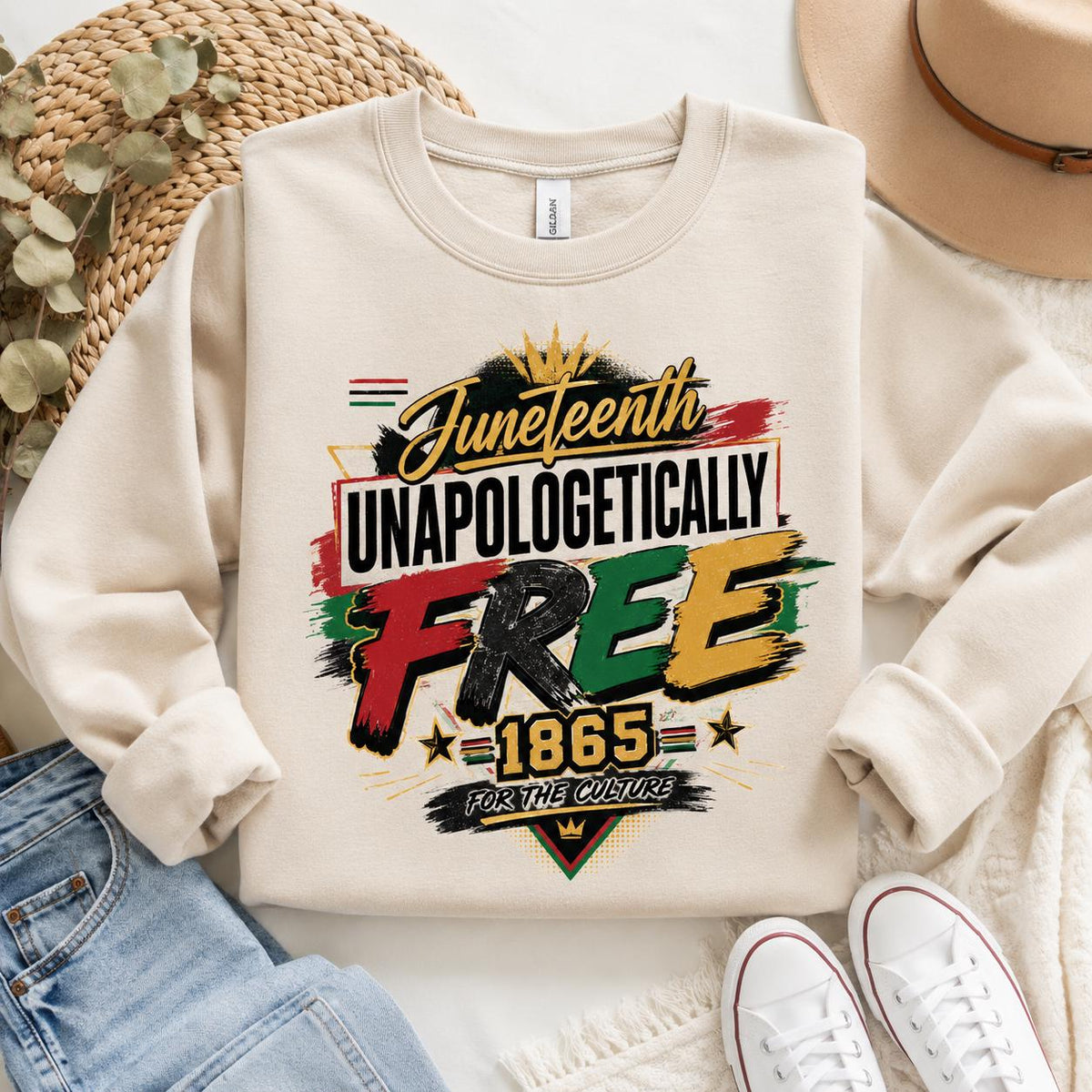 Unapologetically Free PNG Juneteenth Shirt Design