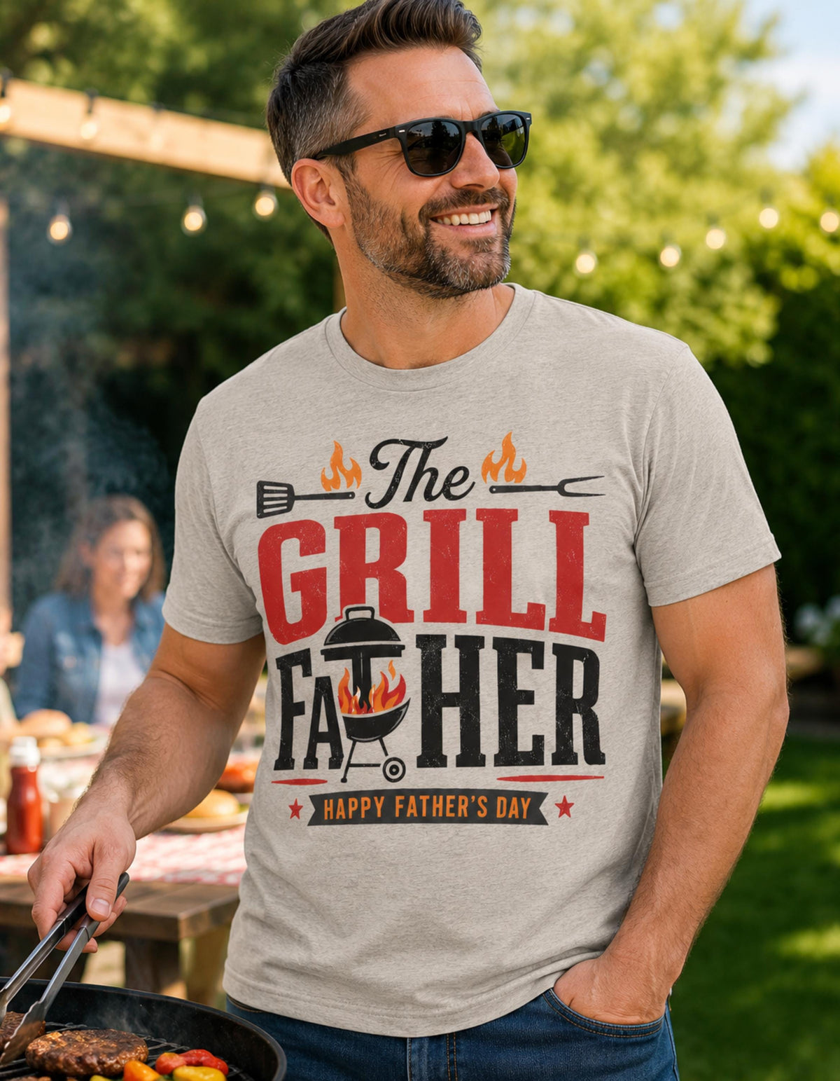 Grill Father PNG Download for T-Shirts