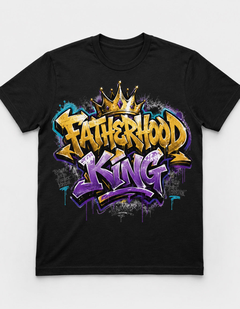 Fatherhood King Graffiti Design Digital Download