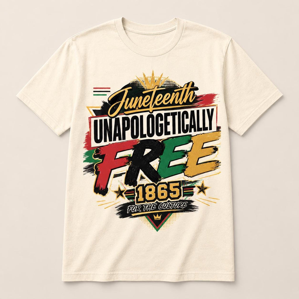 Unapologetically Free PNG Juneteenth Shirt Design