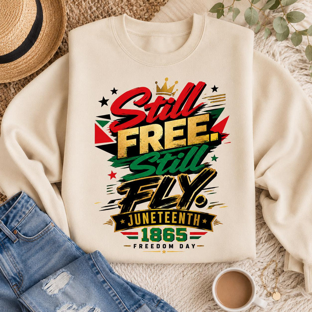 Still Free Still Fly, 1865 Freedom Day Shirt Design